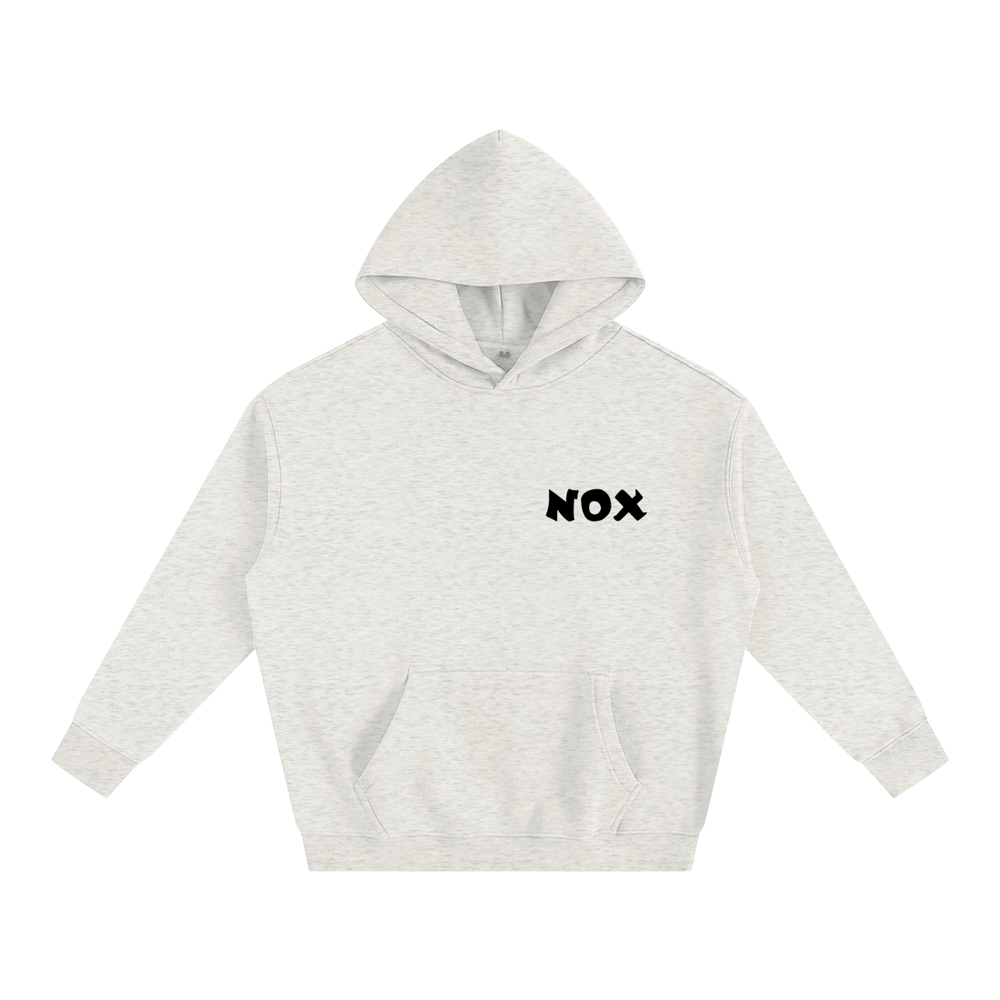 Noxone O.G. Over-Sized Fleeced Hoodie (Black Writing)